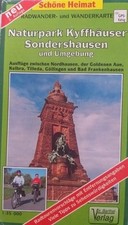 Radwander- und Wanderkarte Naturpark Kyffhäuser, Sondershausen und Umgebung