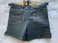 kurze Vintage Lederhose aus