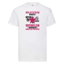 Bedeutung von Brauerin | Bier Brauerin | Brauerei T-Shirt Weiß