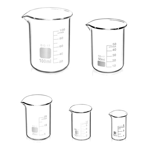 Messbecher set borosilikatglas - set,