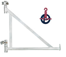 Gerüstarm + Umlenkrolle 150mm