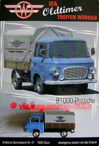 Ddr pkw modell b1000 pritsche - ddr-pkw,