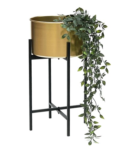 Blumenhocker mit topf gold - blumenhocker,