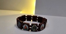 Armband 12 kleine Ikonen Holz JESUS Heiliges Armband Schutz GOTT