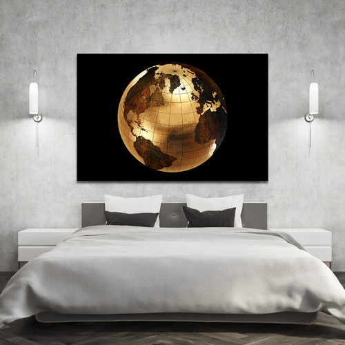Leinwand bild xxl weltkugel - bild,