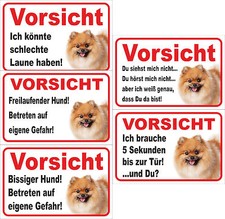 Schild Vorsicht Spitz