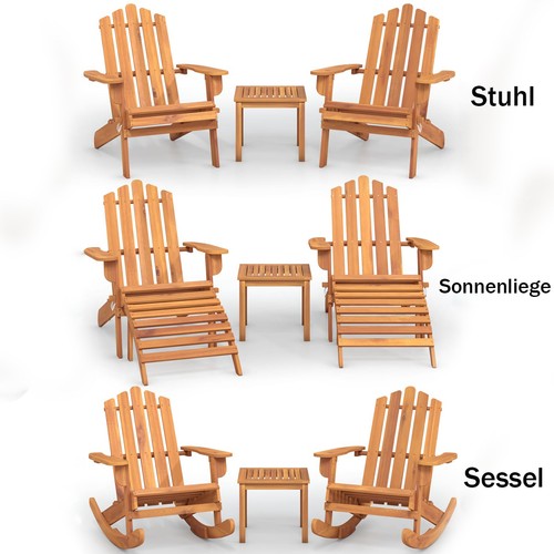 Massivholz gartengarnitur - massivholz,