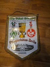 Wimpel SV Werder Bremen-1.FC Kaiserslautern Finale DFB Pokal 1990 Fussball
