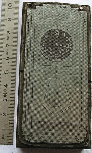 Druckplatte uhr clock - uhr,