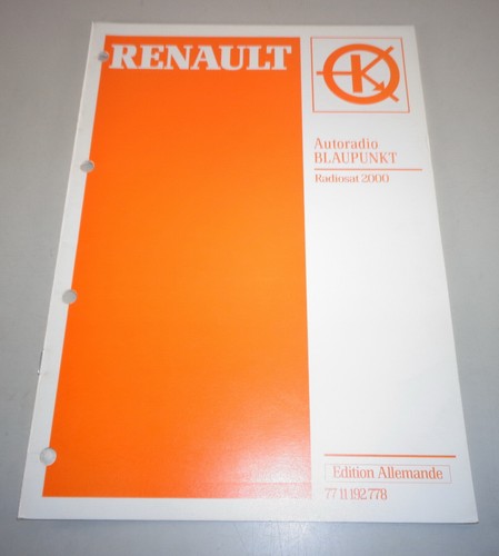 Workshop manual renault - manual,