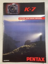 PENTAX K7 DSLR, Broschüre deutsch mit Objektiven und Zubehört, 5/2009, 16 Seiten
