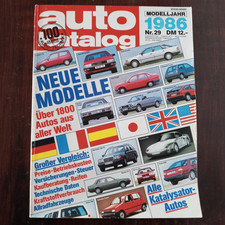Auto Katalog Modelljahr 1986 -