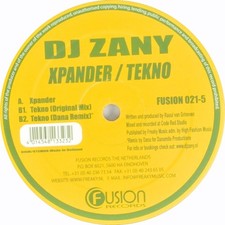 12'' DJ Zany - Xpander / Tekno