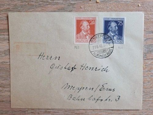 Brief deutsche post 1948 - deutsche,