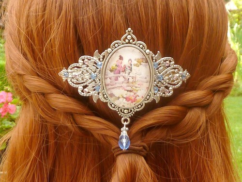 Große haarspange mit geisha - mit,