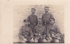 Postkarte -1. WK / Gruppenbild
