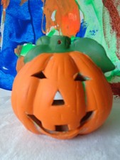 Halloween Deko Kürbis Dekofigur Herbstdeko Jack-O-Lantern Windlicht Teelichter  