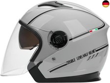 Motorradhelm mit Doppelvisier