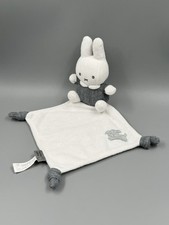 Tiamo Nijntje Miffy Knuffel Fluffy Hase Schnuffeltuch Schmusetuch Hund grau 39cm