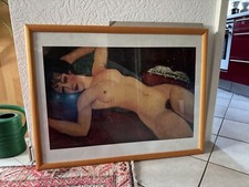 AMEDEO MODIGLIANO Liegender Akt Kunstdruck Gerahmt Plakat Frauenakt Gross