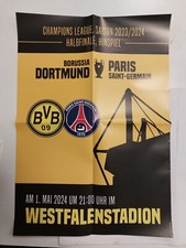 Spielplakat Poster BVB Borussia Dortmund v PSG Paris St. Germain 2023/24 UEFA CL