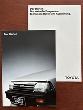 Prospekt / brochure Toyota Starlet MY 1988