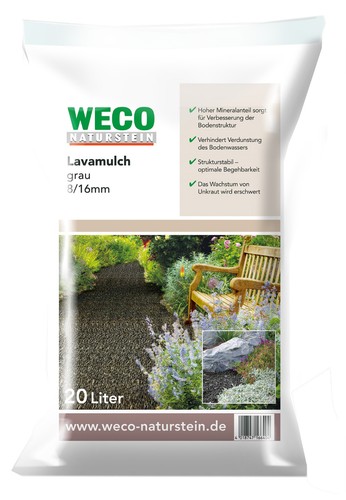 Weco lavamulch grau 20l - lavamulch,,