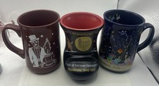 3 x Weihnachten Deutscher Markt Becher Glühweinbecher selten und Sammlerstück sehr guter Zustand