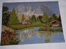 Gobeline, Stickbild - Alpenlandschaft - 40 x 30 cm