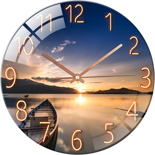 Wanduhr aus glas - wanduhr,