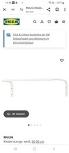 Neu IKEA Mulag ausziehbare Kleiderstange Garderobe Metall Kleiderständer