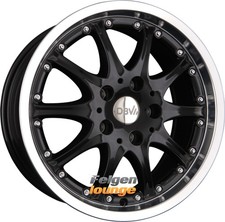 4 Alufelgen DBV AUSTRALIA Schwarz Horn Poliert 7x15 ET40 5x114,3 15 Zoll