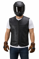 Motorrad Kutte Lederweste