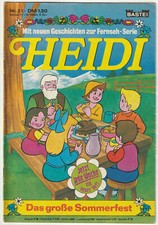 ✪ HEIDI #21 Das große Sommerfest, Bastei Verlag 1978 COMICHEFT Z2
