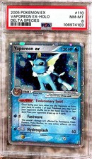 PSA 8 Vaporeon EX 110/113