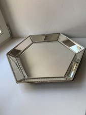 Deko Spiegel Tablett Verspiegelt Home Impressionen Skandi Shabby Silber