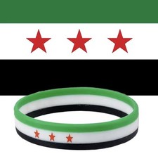  Syrien Flagge Silikon Gummi Armbänder Syria Armband für Frauen Männer