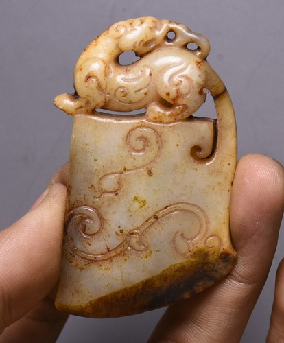 8cm old china hetian jade - 8cm,