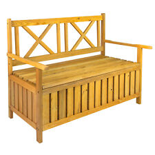 Garten Holz Truhenbank Bank