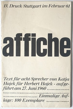 Affiche Text Für Acht Sprecher Katja Und Herbert Hajek 13. Druck Stuttgart 1960