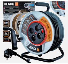 ✅ Kabeltrommel 50M Verlängerungskabel Outdoor 3x2,5mm² IP44 Garten Baustelle USB
