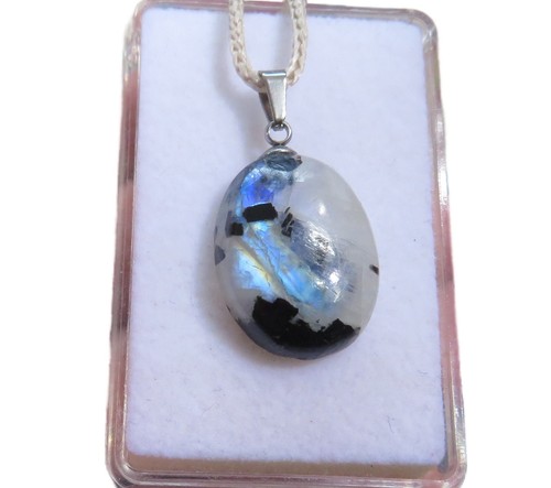 Mondstein turmalin cabochon - mondstein,