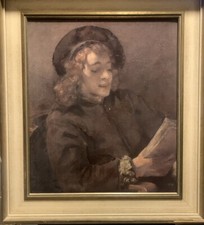 Altes Rembrandt Ölgemälde-Faksimile - Obpacher Faksimile. Um 1960
