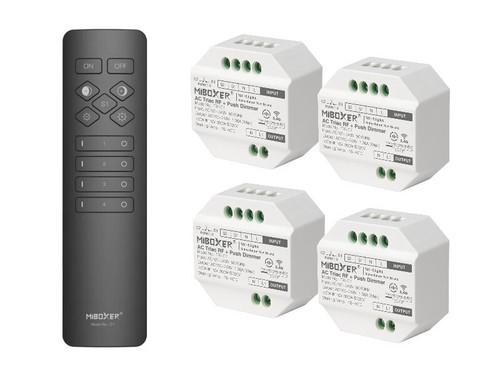 Miboxer zonen funk dimmer - 1-4,