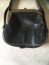 alte Ledertasche  mit Schloß  DB Post Eisenbahn deutsche Post Echtleder 