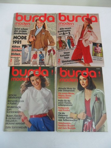 Burda moden 1 2 3 - moden-nr., 1/2/3/4