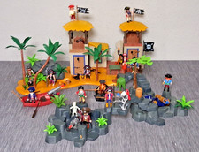 PLAYMOBIL 3938 RIESIGE PIRATENLAGUNE PIRATENINSEL KANONEN BEIBOOTE PIRATEN**GHJZ