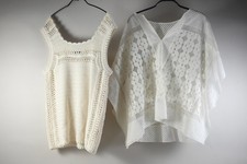 Q34T34- Massimo Dutti Damen Oberteil gestrickt Größe L u Poncho