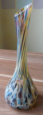 VINTAGE VASE AUS GLAS LOLLIPOP