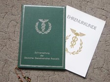 DDR Zoll Urkundemappe +